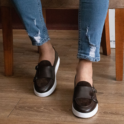 LIZZIO-Coffee Brown Zone Loafers