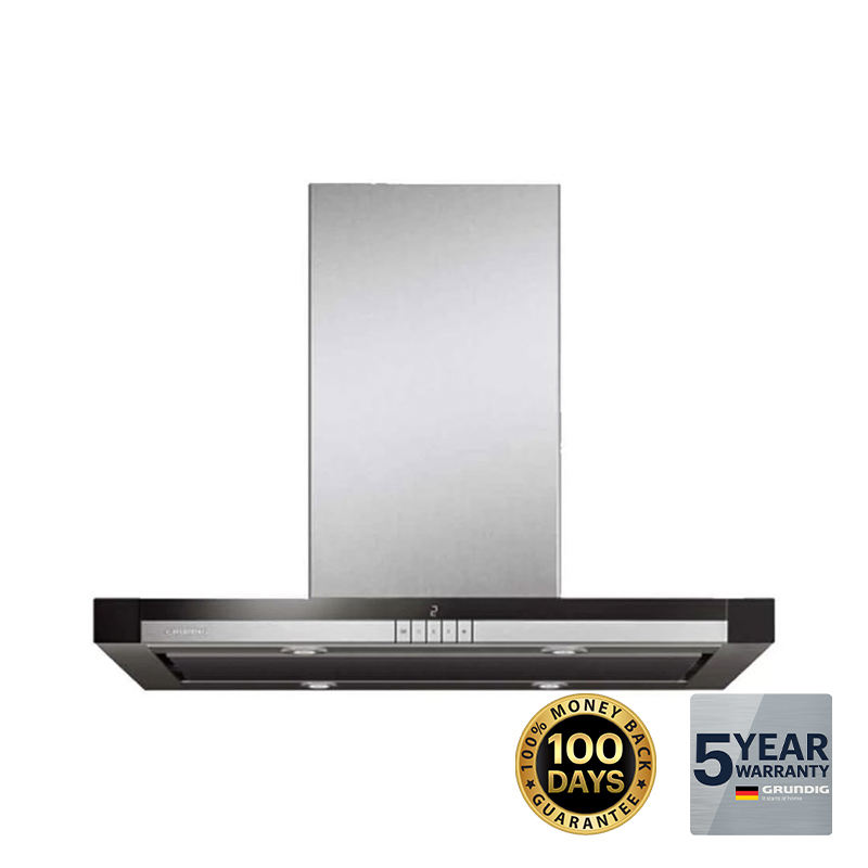 Grundig 90cm Stainless Steel Island Cooker Hood