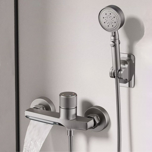 Wall Mounted Single Knob Bathtub Shower Faucet  -chrome