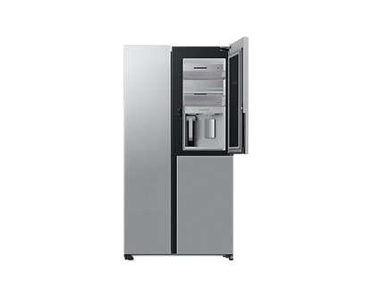 SAMSUNG-Side by Side Fridge with Beverage Centre™, Clean Steel-RH69B8940SL/FA