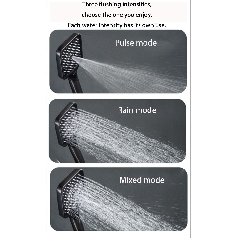 multi-function split-flow rain shower faucet set
