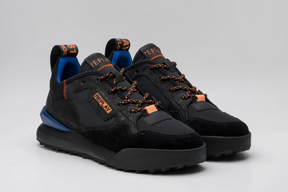 Replay Mens Field Master Shoes Black Orange