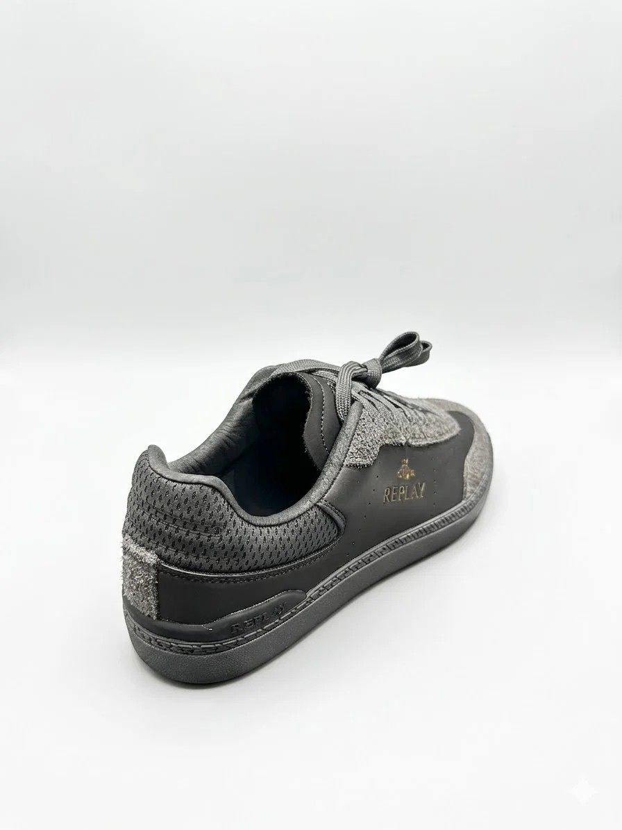Replay Pyper Tonal Men’s Sneakers – Dark Grey