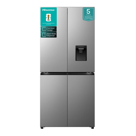 Hisense 394L PureFlat Door Fridge with Durable Inverter and Water Dispenser