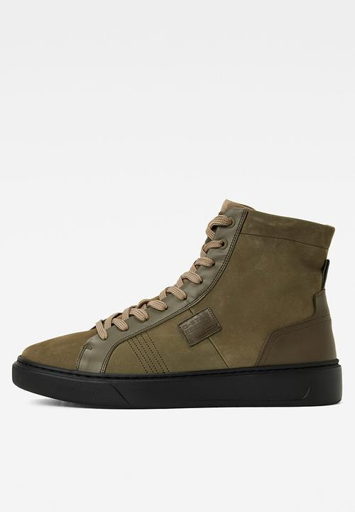 G-STAR RAW POSTINO HIGH NUBUCK SNEAKERS