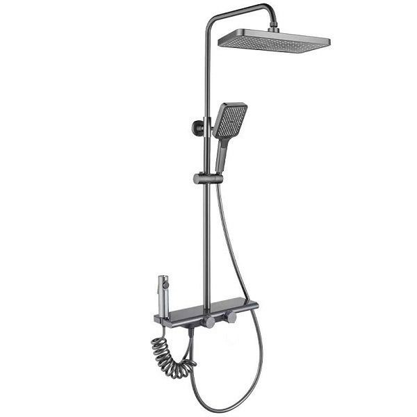 1.5M Adjustable Shower Faucet With Soap Dish Set