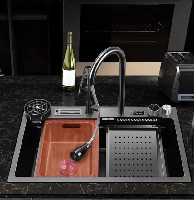 Complete Kitchen Sink with LED Display Temperature