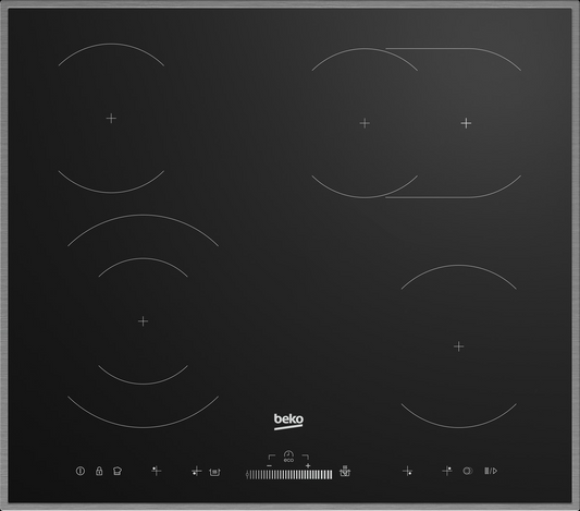 Beko 60cm Vitroceramic Hob with Slider Control – HIC64503TX