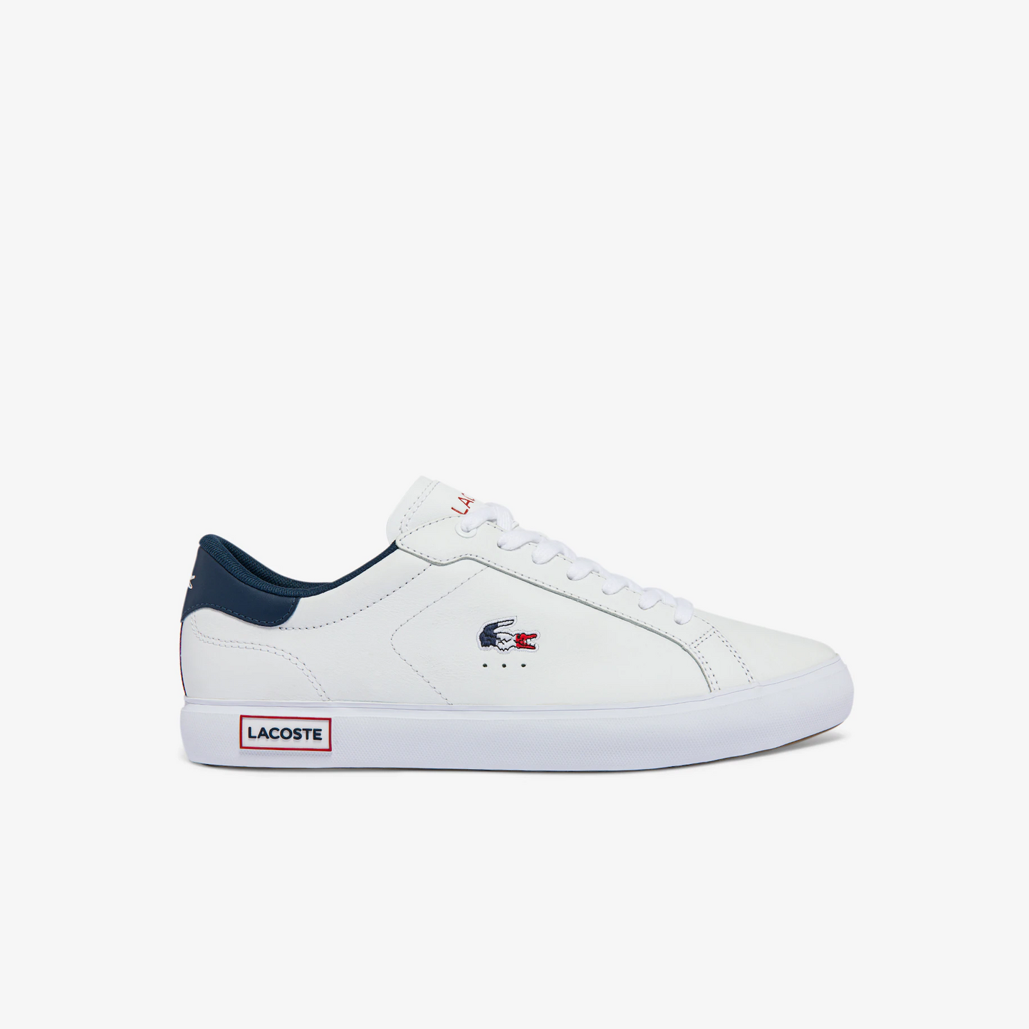 LACOSTE-Men's Powercourt Leather Tricolour Trainers