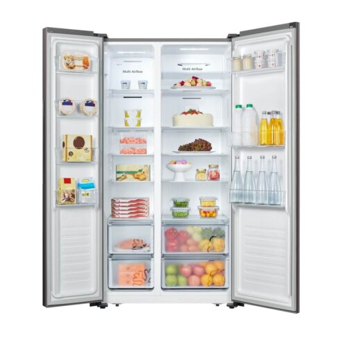 Hisense 516L Side by Side Fridge Freezer Inox H670SIT