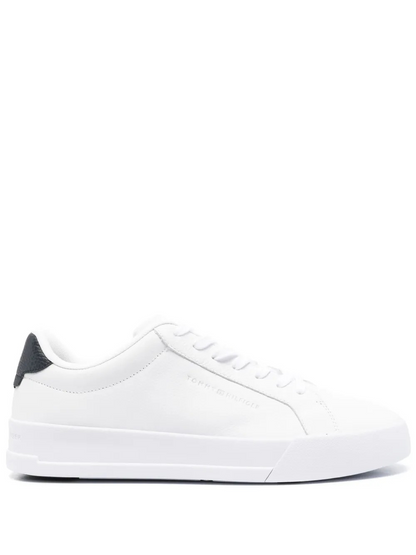 Tommy Hilfiger Court Leather Grain Sneaker - white multi