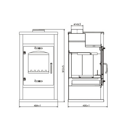 DELUXE B -WATER BASED FIREPLACES