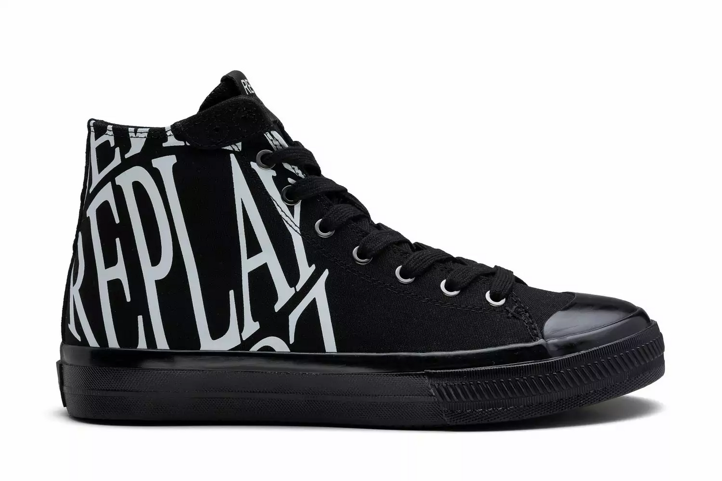 Replay - Men’s Snap Denim Print Lace Up Sneaker