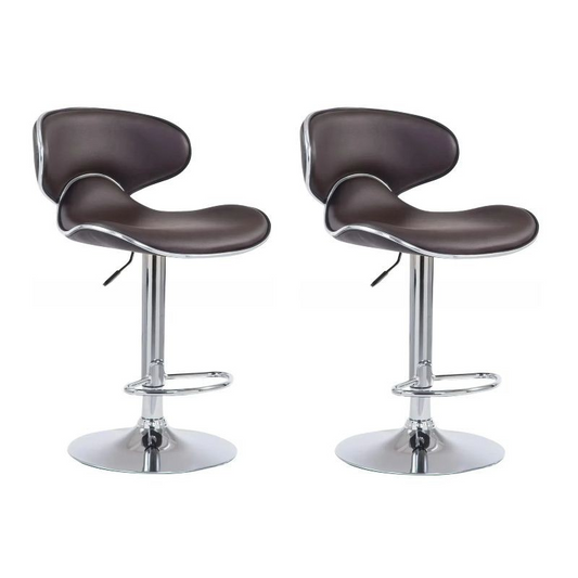 Kitchen Chair -  Dark Brown - Set of 2