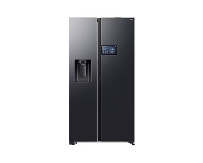 Samsung 594l Black Bespoke AI Side By Side Fridge Freezer with 9″ AI Home Screen – RS90F64D2FFA