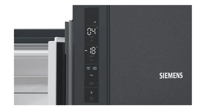 Siemens iQ300 483L Black Steel French Door Fridge Freezer – KF96NAXEA