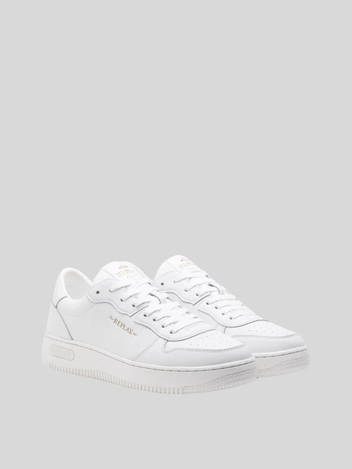 Replay  Epic M Base Block White Sneakers