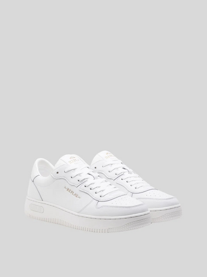 Replay  Epic M Base Block White Sneakers