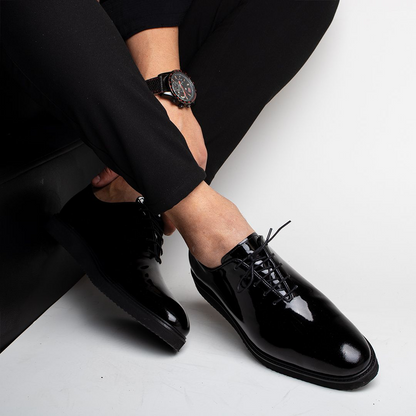 LIZZIO- Black Patent Lanco Lace-Up Oxford