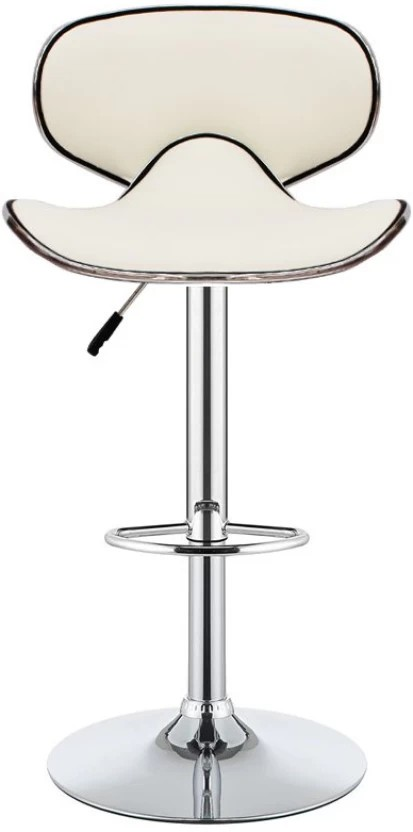 Leather Bar Stool  (Finish Colour - White)