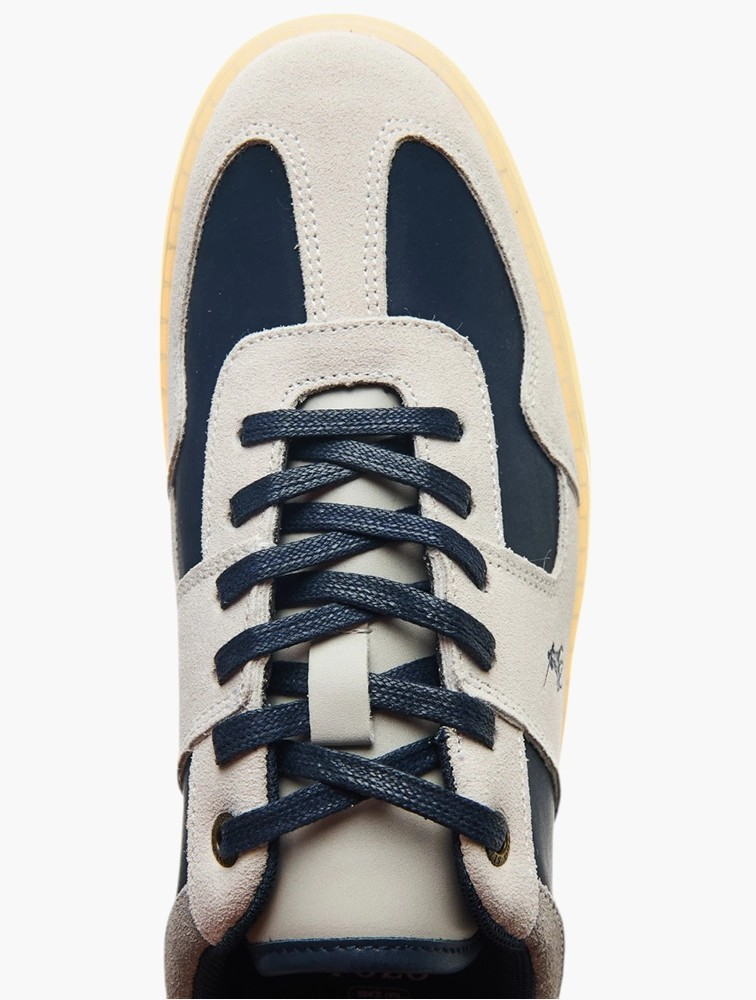 Polo Navy Gumsole Lace Up Sneakers