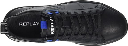 Replay Mens Polaris Up 2 Shoes Black & Blue