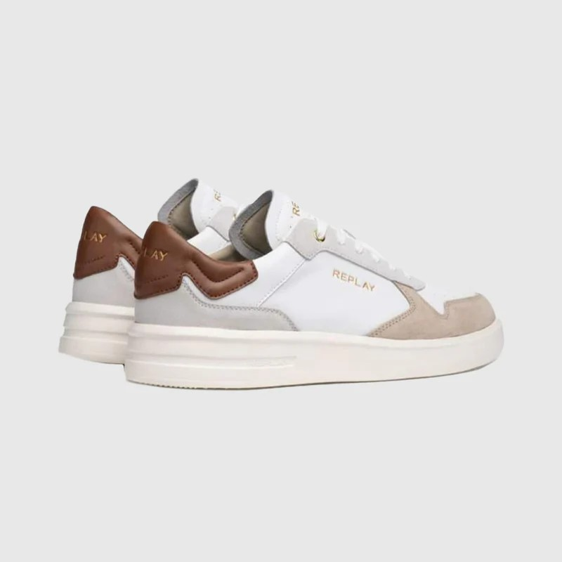 Replay University M Court white beige