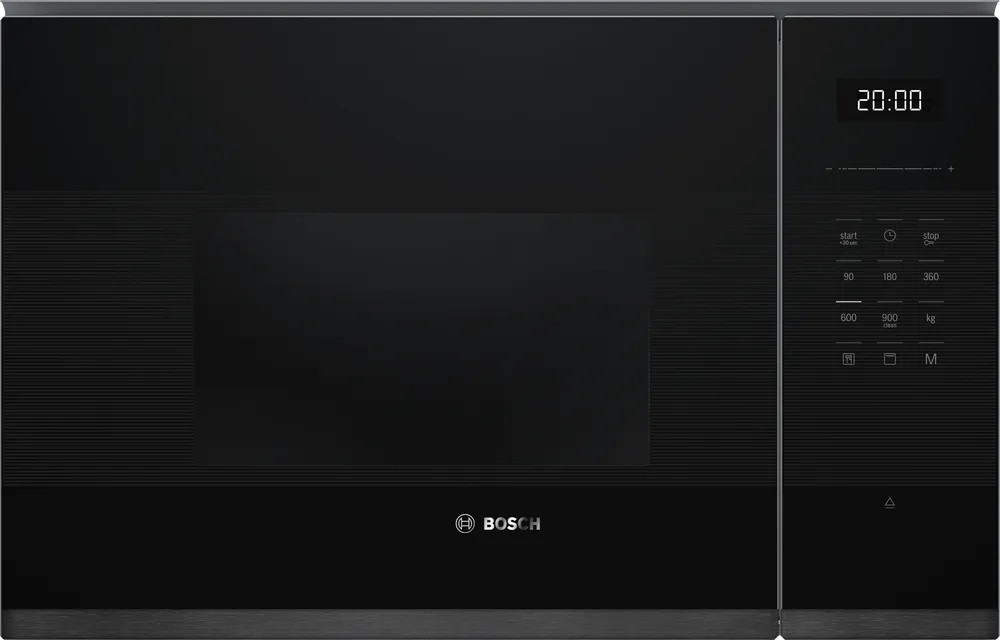 BOSCH BUILT IN MICROWAVE SERIES 6 25L WITH GRILL BLACK - BEL554MH2Z