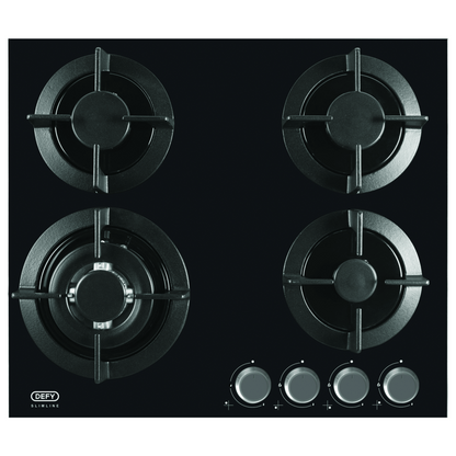 Defy Slimline 60cm Gas on Glass Hob – DHG604