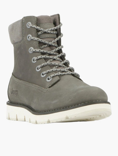 Jeep Grey Lizzard Lace-Up Boots