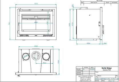 ALGORA (IT 170K) BUILT-IN  FIREPLACE FAN INSERT