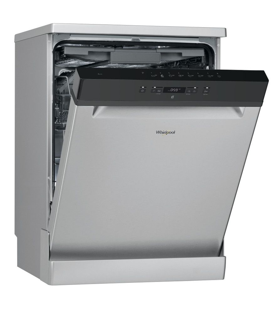 Whirlpool dishwasher: inox colour, full size - WFC 3C26 F X SA