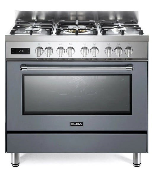 Elba 90cm Slate Grey Excellence Gas/Electric Cooker – 9S4EX937NG