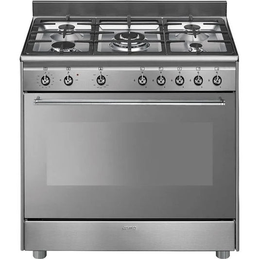 Smeg 90cm Stainless Steel Full Gas Stove  SSA91GGX9