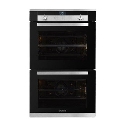 Grundig 70cm Black Multifunction Double Oven-GEDM36000B