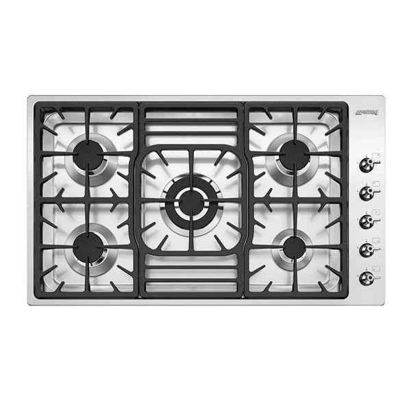 Smeg 90cm Stainless Steel Ultra Low Profile Gas Hob - PGF95SA