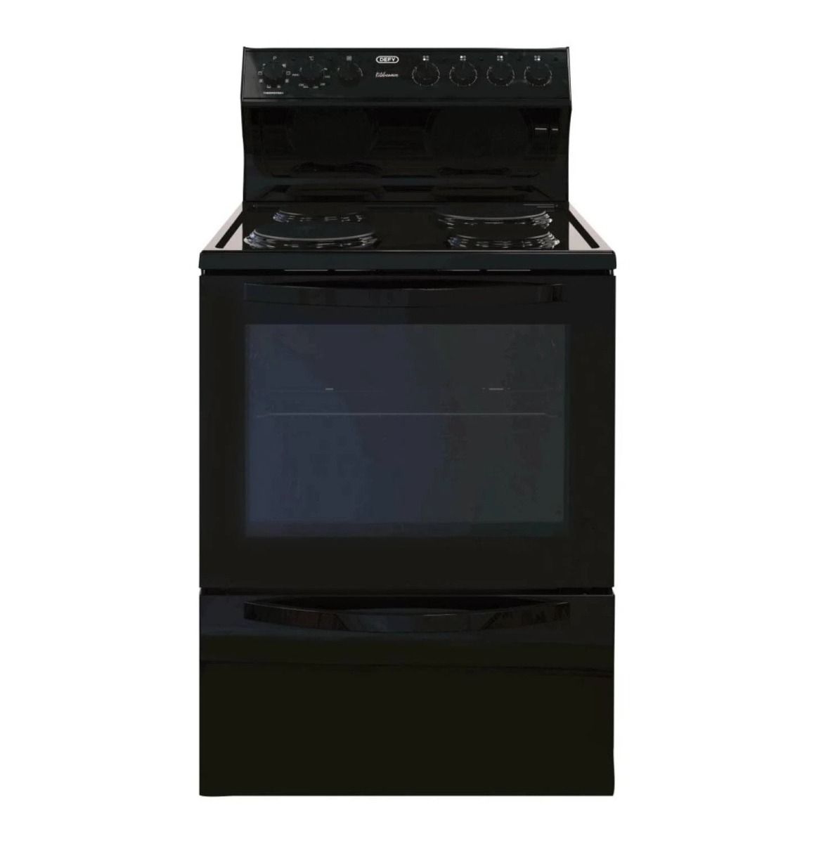 Defy Thermofan+ Kitchenaire 600 Electric Stove Black