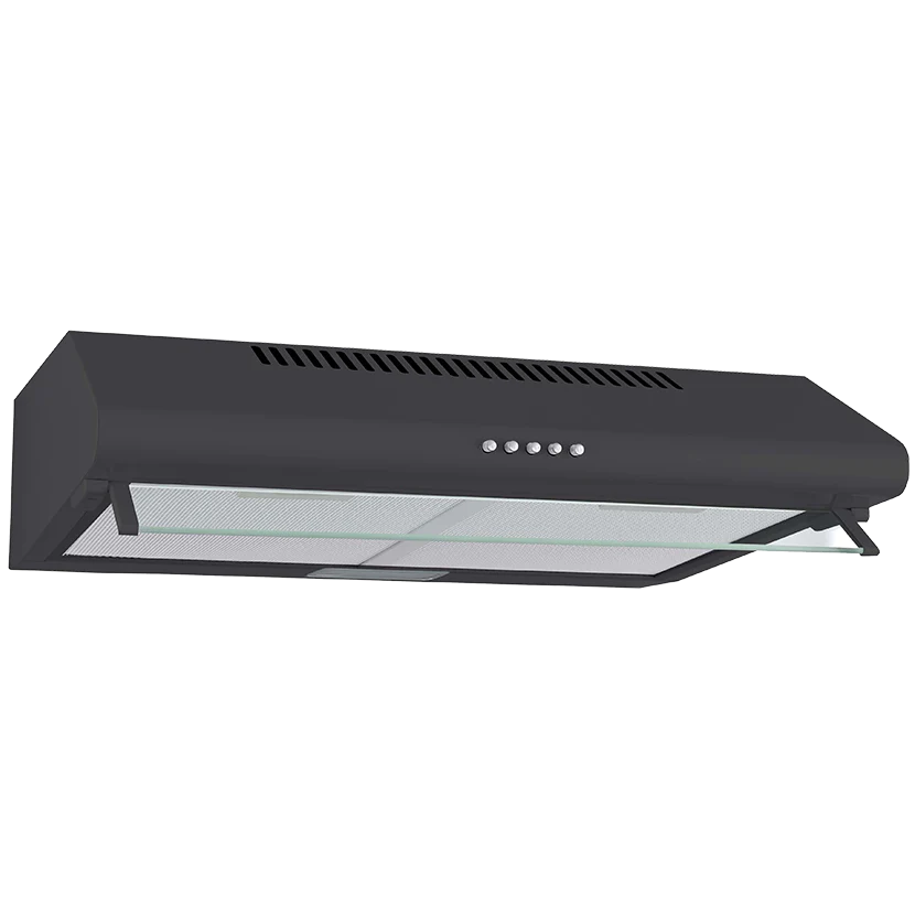 Defy 60cm Black Cookerhood