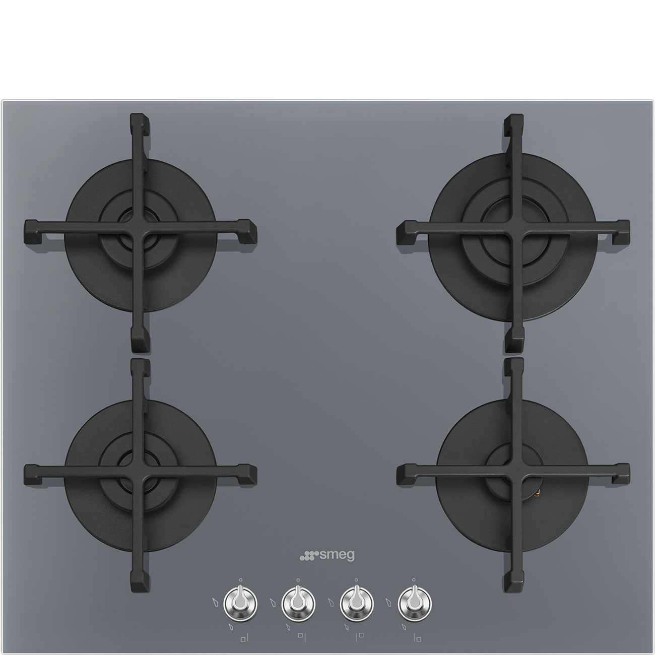 Smeg 60cm Silver Linea 4 Burner Gas Hob – PV164SSA