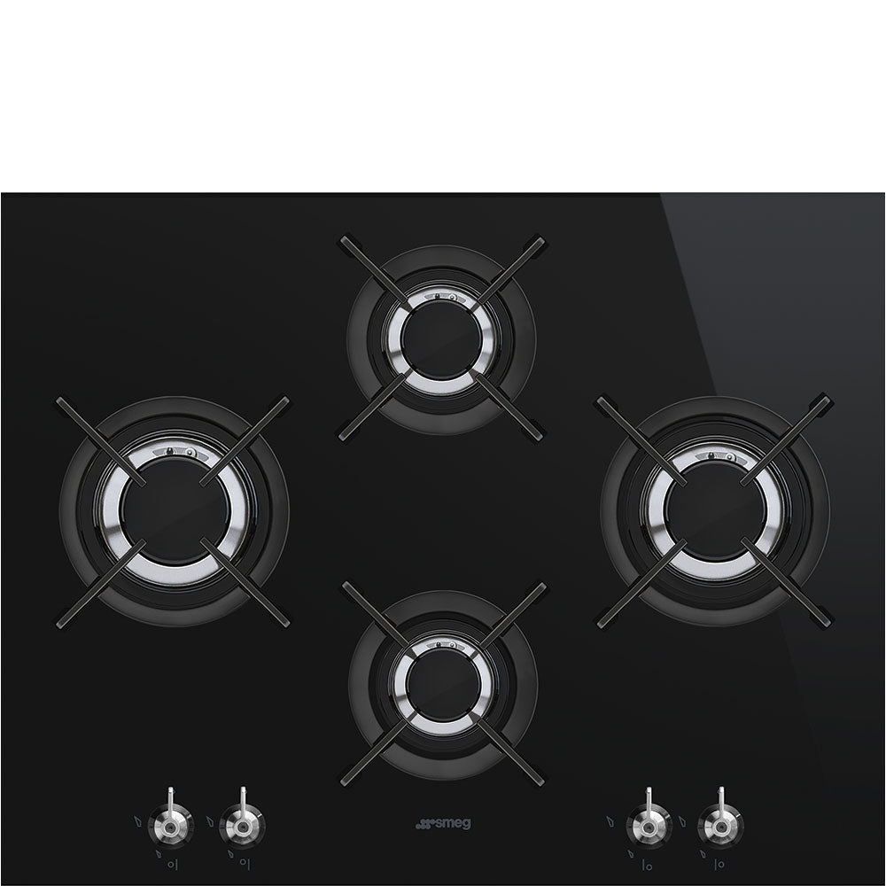 Smeg 65cm Gas on Glass Hob - PV364LCN