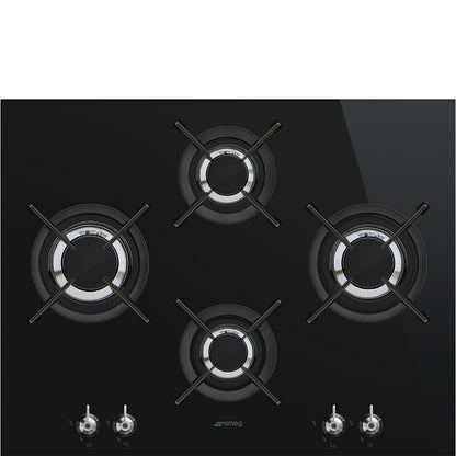 Smeg 65cm Gas on Glass Hob - PV364LCN