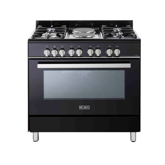 Elba Classic Black 90cm Full Gas Cooker – 01/9CX828B1