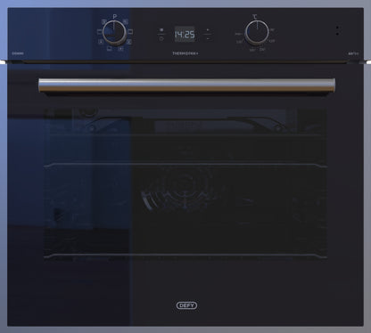 Defy 70cm Gemini Thermofan+ Eye-Level Oven Black -DBO774