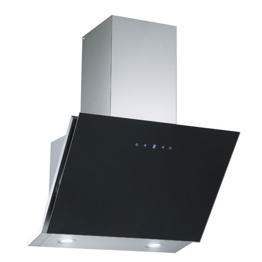 Falco 60CM Black Glass Slanted Extractor - FAL-60-30BG FALCO