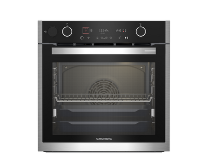 Grundig 60cm SmartAero Pro Steam Assisted Oven Inox