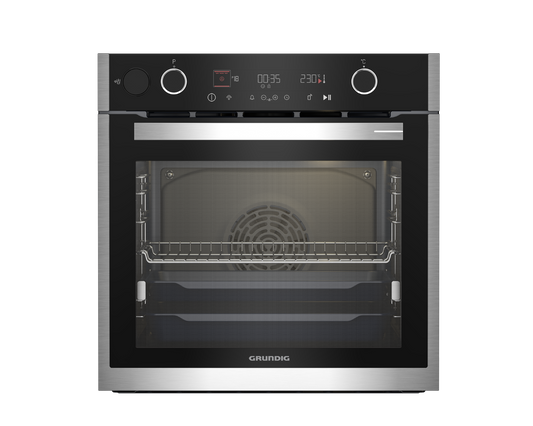 Grundig 60cm SmartAero Pro Steam Assisted Oven Inox