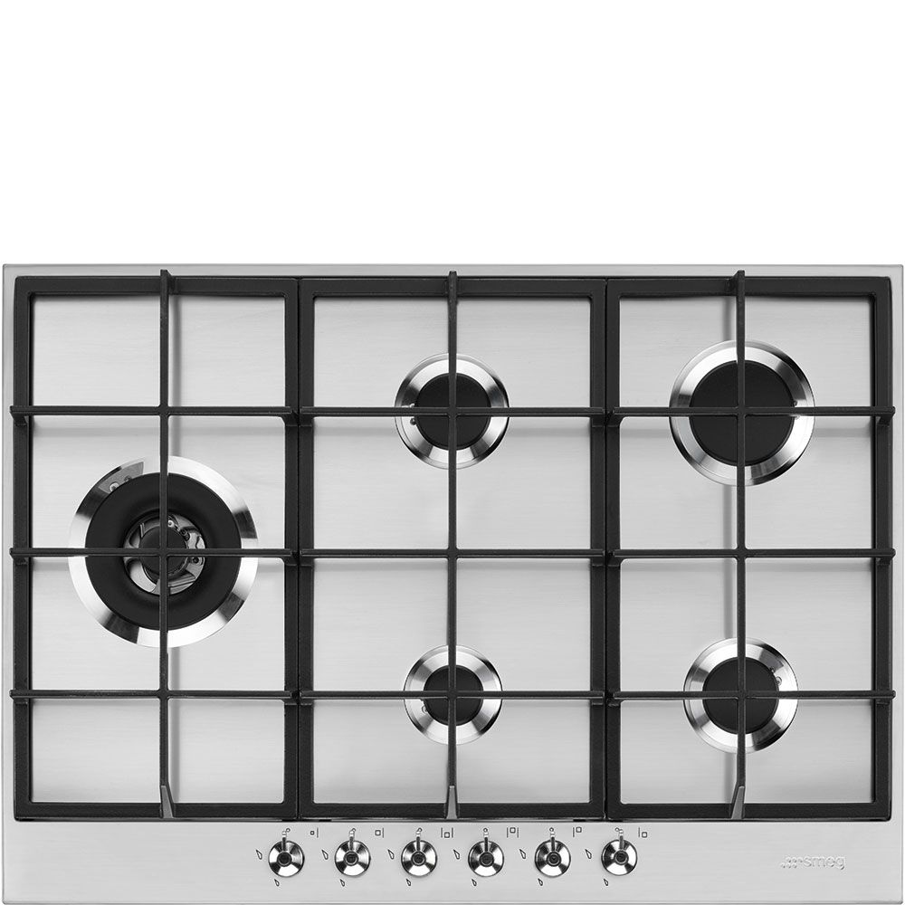 Smeg 72.5cm Stainless Steel Gas Hob - PX375LSA