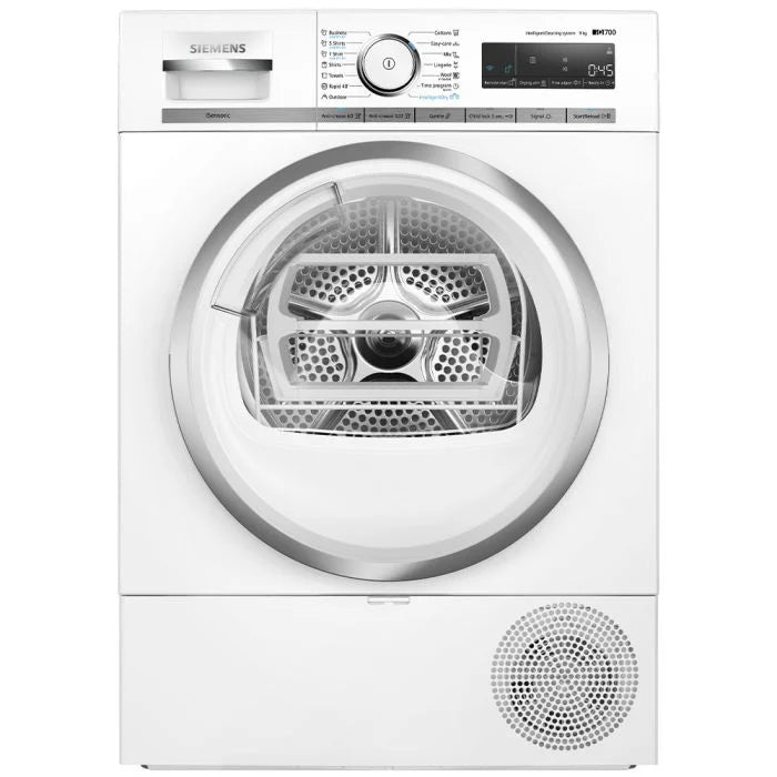 Siemens iQ700 9kg Heat Pump Tumble Dryer - WT47XKH1ZA + FREE Google Nest Mini!